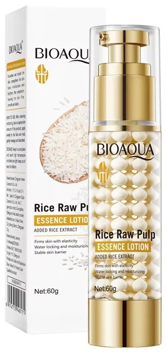 Bioaqua лосьон Rice Raw Pulp Mask Essence Lotion Added Rice Exract 60g 60 мл