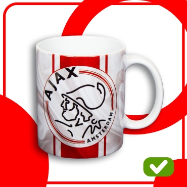 Кружка NUTRIX ФК АЯКС, 300 мл, керамика, 1 шт.