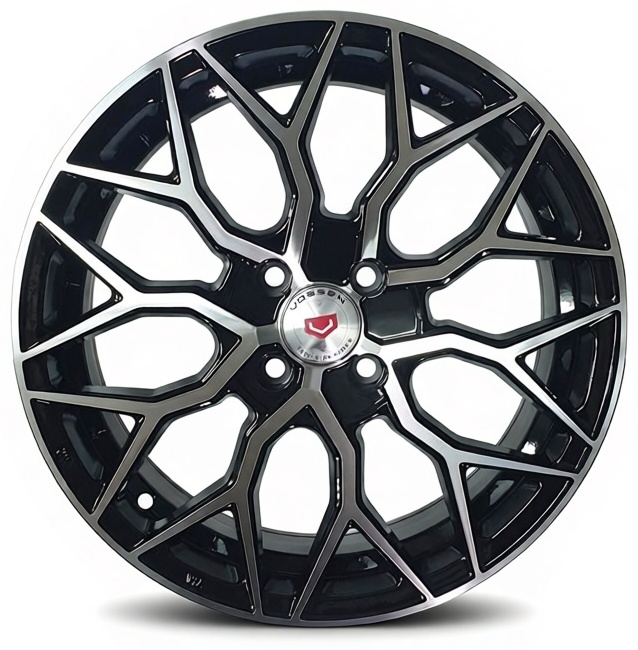 Vossen RN080 7x16/4x100 D67.1 ET35 4 диска черный, серебристый