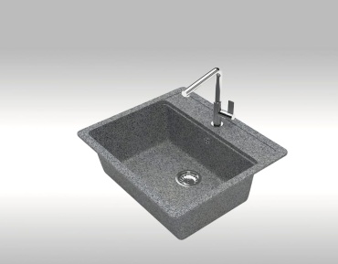 Кухонная мойка Marrbax 9/Q8 50х57х20 см, искусственный камень, тон серый