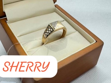 SHERRY AS275999188 размер 20 вес 2.45 г золото, фианит