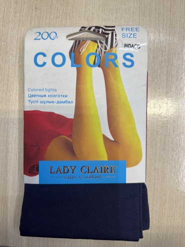 Колготки LADY CLAIRE синий, фиолетовый