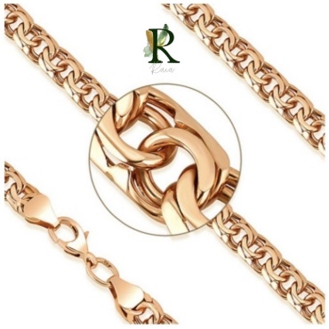 Raia 920028 длина 55 см, вес 8.58 г золото, плетение бисмарк