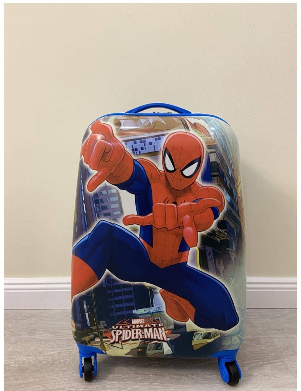 Чемодан ​Детский чемодан на колесах «Человек-Паук» (Marvel Ultimate Spider-Man) ABS-пластик 33 л мультиколор