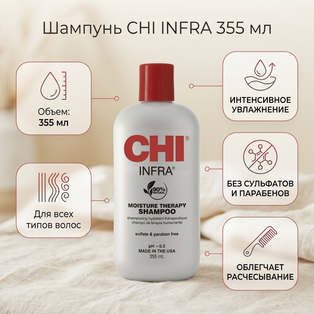CHI INFRA шампунь 355 мл