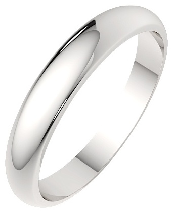 Обручальное кольцо Lucente Silver ZO-0103004_155 размер 15.5 вес 1.14 г серебро, без вставок