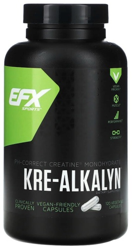 Креатин EFX Sports Kre-Alkalyn нейтральный 120 капсул