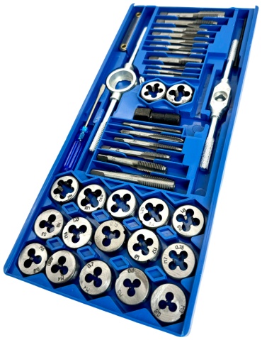Набор метчиков и плашек Nurmax 0084-3н M3 0.5 мм, 40 шт