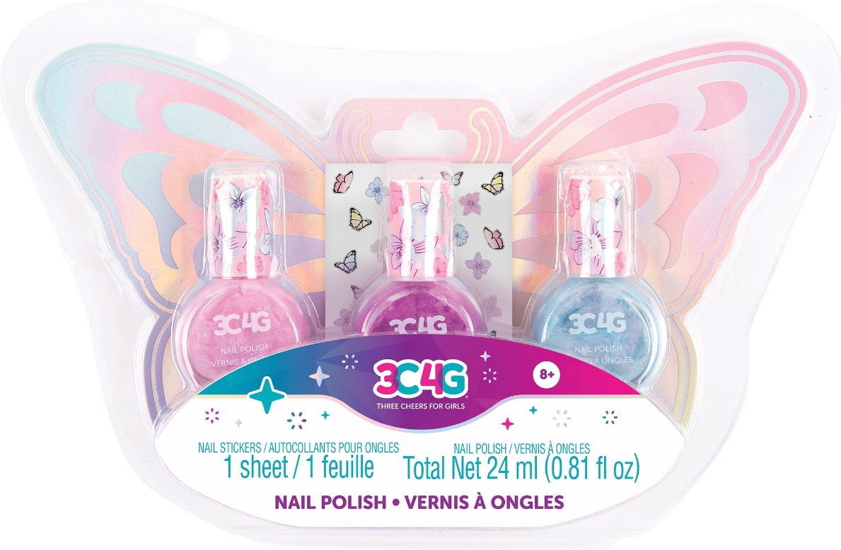 Make It Real Butterfly Nail Polish Trio набор 8+