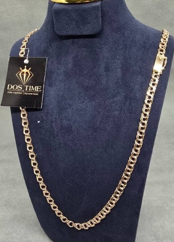 DOS TIME 511936165 длина 55 см, вес 10.5 г золото, плетение бисмарк