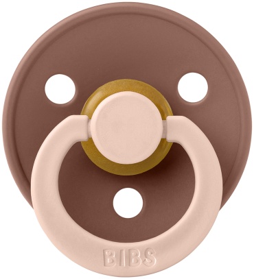 Пустышка BIBS Studio Colour Fusion Woodchuck/Blush 18 месяцев, 1 шт, бежевый