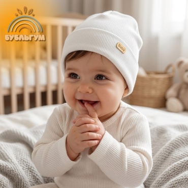 Шапка Kids collection размер 40, 38, белый