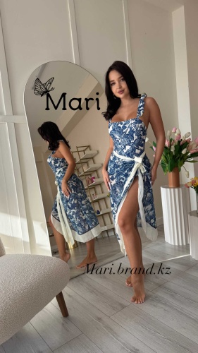 Купальник слитный Mari голубой