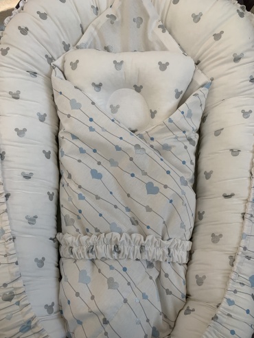 Детский кокон bbrandglittercocoon 55x75x10 см, беспружинный, хлопок