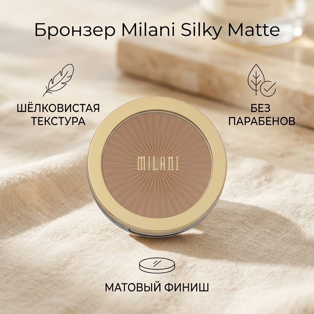 Milani Cosmetics Silky Matte бронзер 03 Sun Tan