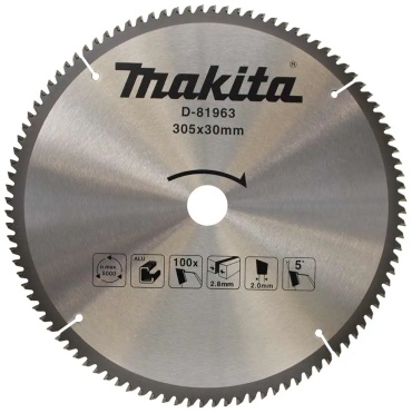 Пильный диск по алюминию Makita D-81963, 305x30 мм, 100Т