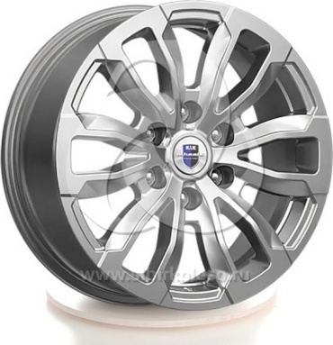 K&K Меконг дарк платинум 7.5x18/6x139.7 D106.1 ET25 4 диска черный, серебристый, графит