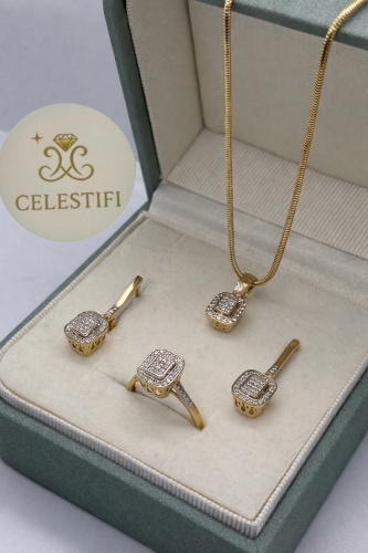Celestifi 1939 вес 11.15 г золото, фианит
