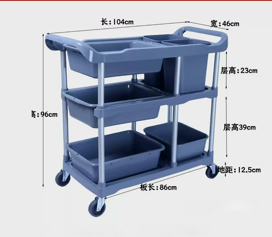 Уборочная тележка Saldi TS-1001, пластик