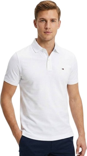 Поло Tommy Hilfiger белый