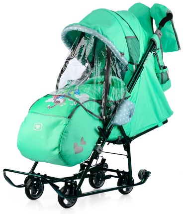 Санки-коляска Nika kids Наши детки 5-2 аквамарин