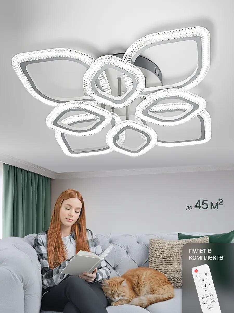 Люстра потолочная LED, кол-во ламп: 1 шт