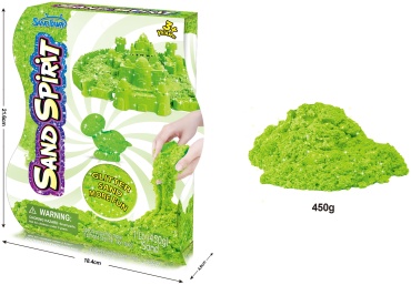 Кинетический песок зеленый 0.45 кг