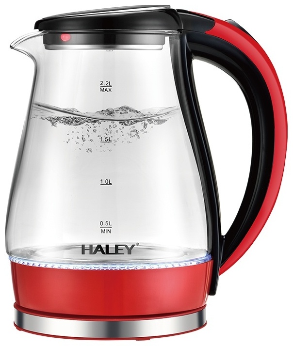 Электрочайник Haley HY-8894 черный, красный
