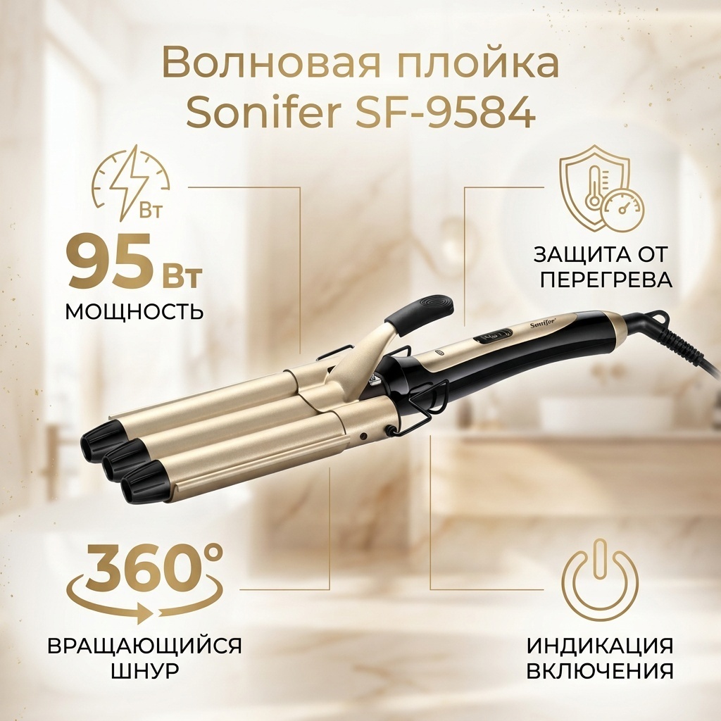 Sonifer SF-9584 плойка волновая