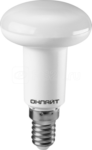 ОНЛАЙТ 5W E14, светодиодная, теплый белый