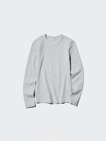 Лонгслив Uniqlo серый
