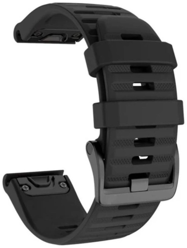 Ремешок для Garmin Fenix 5X, Fenix 6X, Fenix 7X черный