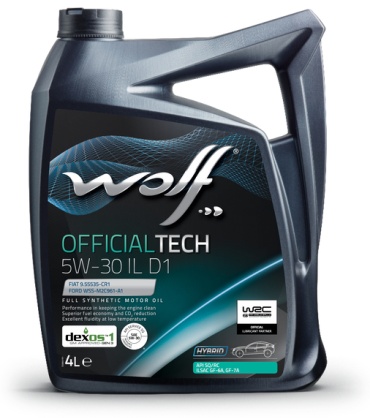 Синтетическое WOLF OFFICIALTECH IL D1 5W-30 4 л