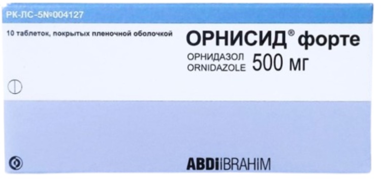 ОРНИСИД ФОРТЕ 500мг N10 таб