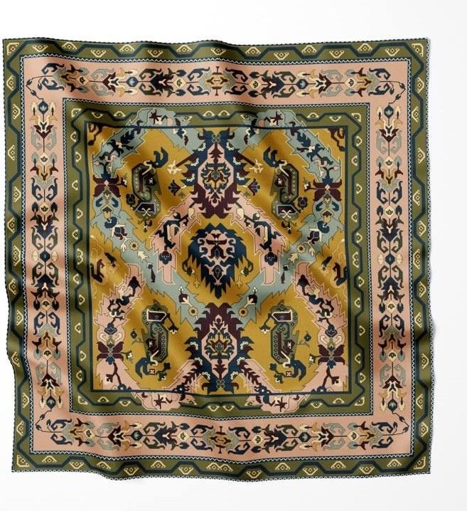 Платок KHANS шелк 90 x 90 см