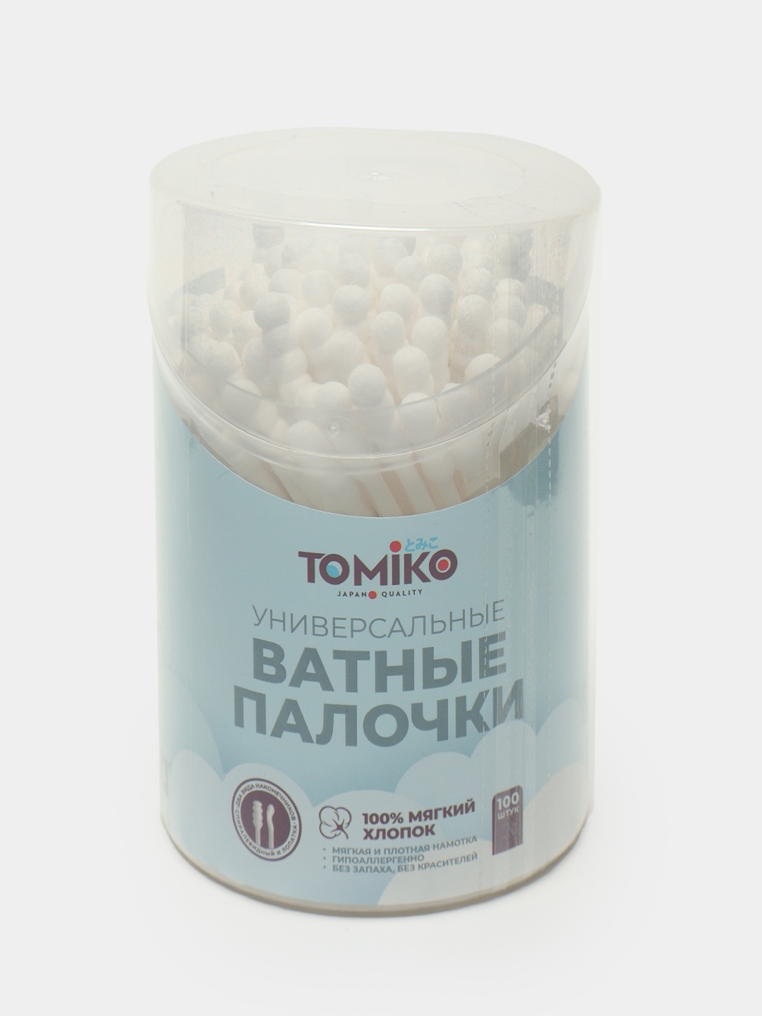 Ватные палочки Ватные палочки TOMIKO, спираль и лопатка, 100 шт 100 шт
