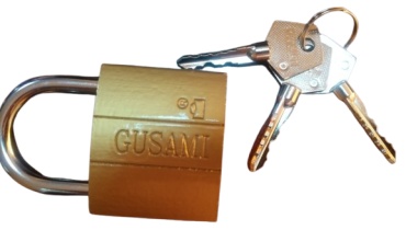 Замок навесной, английский Gusami Т-30, 60х37 мм
