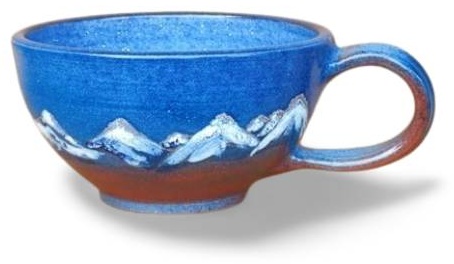 Кружка KClay Горы Алматы, 550 мл, керамика, 1 шт.