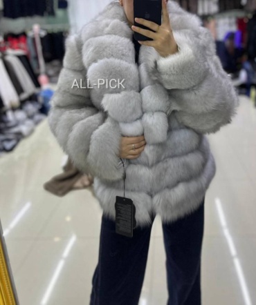 Шуба белый, серебристый