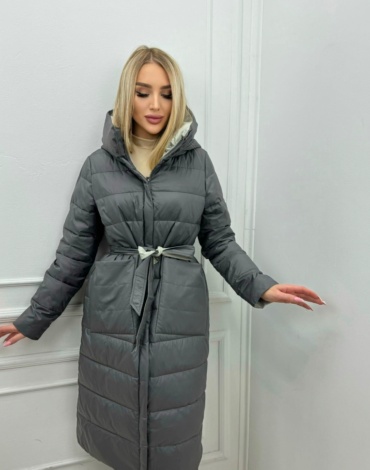 Демисезонная куртка Button серый