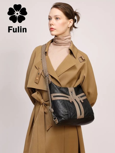 Сумка кросс-боди FULIN натуральная кожа черный