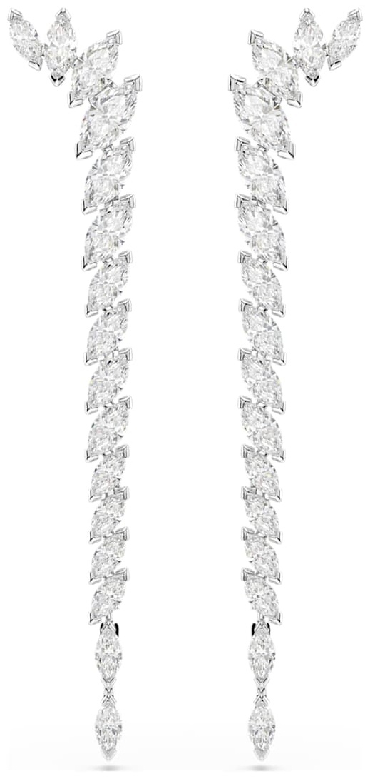 Серьги Swarovski бижутерный сплав, кристаллы Swarovski
