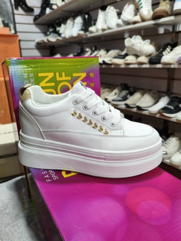 Кроссовки FASHION На платформе белый