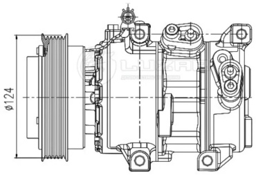 Автокомпрессор цифровой LCAC0819