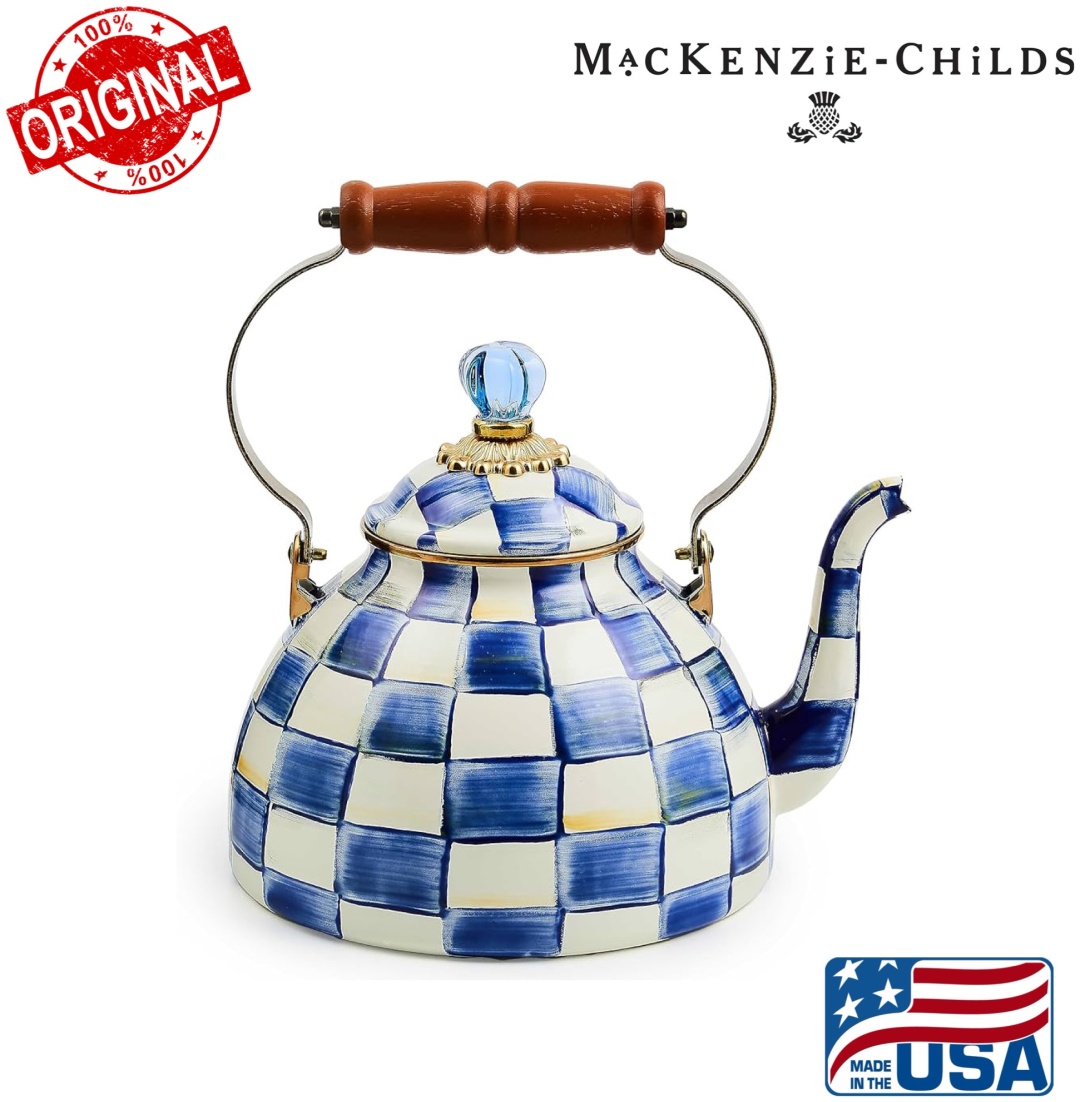 MACKENZIE-CHILDS чайник Royal Check 3 л, эмалированная сталь