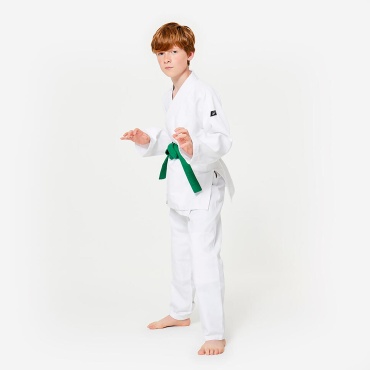 Кимоно для дзюдо, для джиу-джитсу Decathlon белый 140