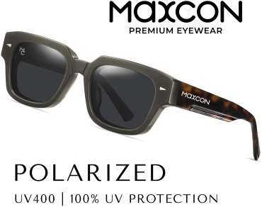 MAXCON солнцезащитные очки квадратные поляризованные
