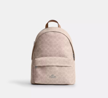 Рюкзак Coach натуральная кожа бежевый