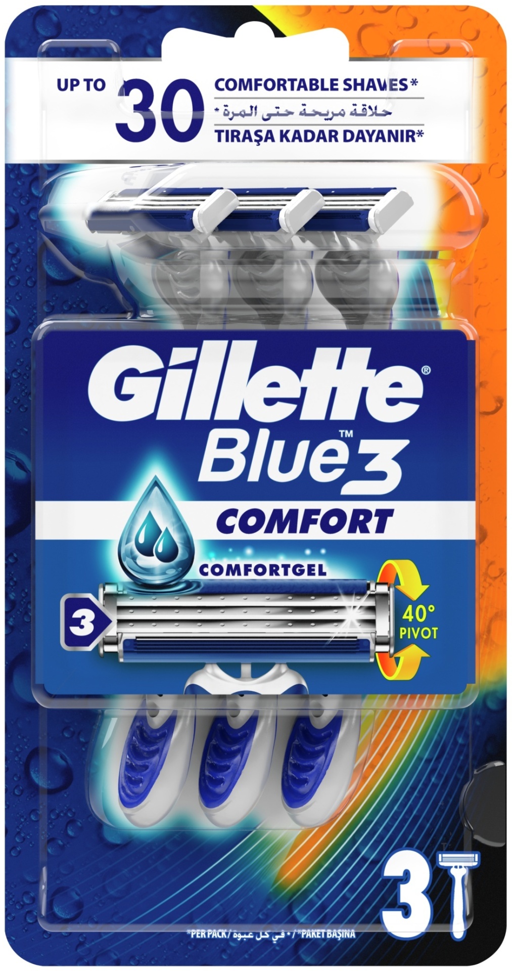 Gillette Blue 3 Comfort бритвенный станок 3 шт