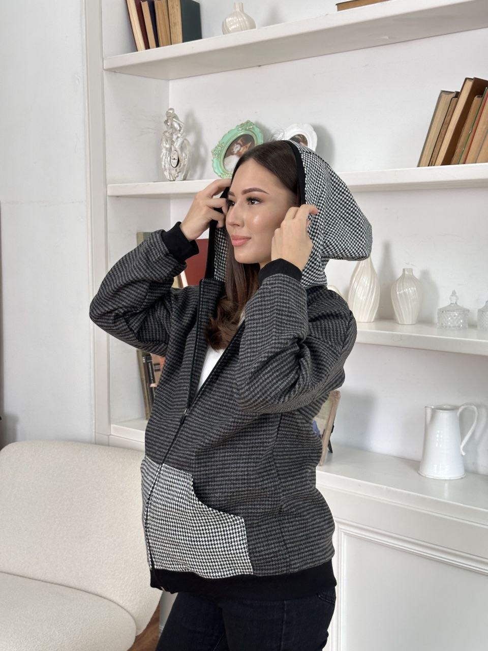 Бомбер Sweetmama.kz серый